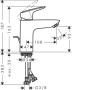Смеситель для раковины Hansgrohe Logis 71100000 хром