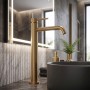 Смеситель для раковины Devit Flow 550536BG, brushed gold