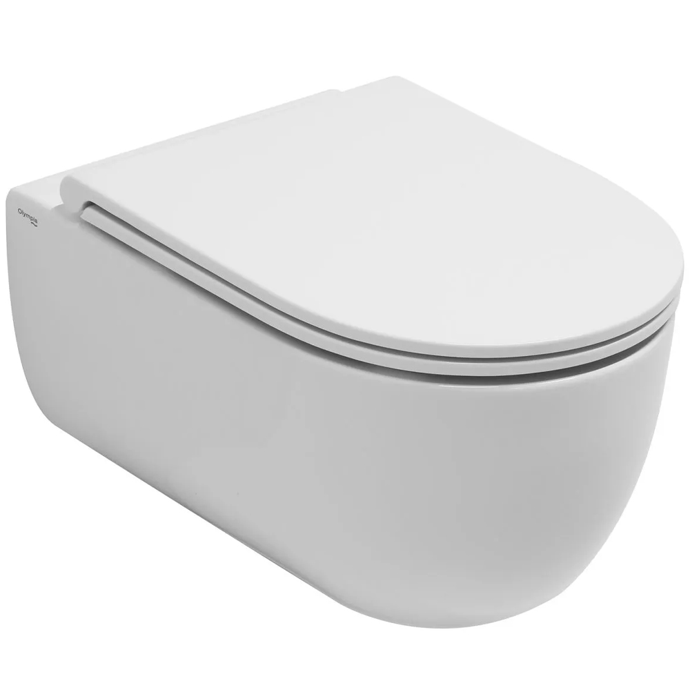 Унитаз подвесной Olympia Milady MIL120201 с крышкой Soft Close C5CN01 белый глянец