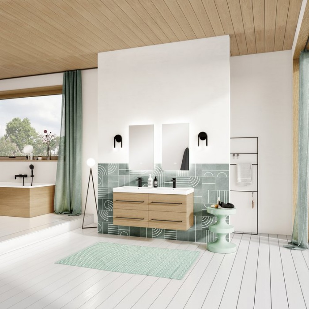 Смеситель для ванны Villeroy&Boch Subway 3.0 TVT112002000K5 черный матовый