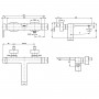 Смеситель для ванны Villeroy&Boch Subway 3.0 TVT112002000K5 черный матовый