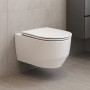 Унитаз подвесной Devit Art 3.0 3030140W безободковый с крышкой soft-close, Vortex Flush, белый матовый