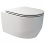 Унитаз подвесной Devit Art 3.0 3030140W безободковый с крышкой soft-close, Vortex Flush, белый матовый