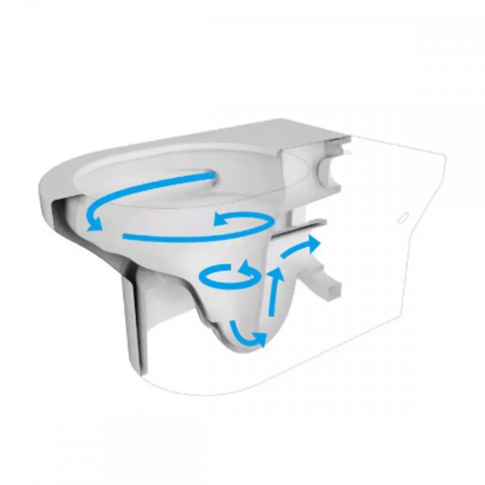 Унитаз подвесной Devit Art 3.0 3030140W безободковый с крышкой soft-close, Vortex Flush, белый матовый