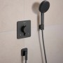 Держатель ручного душа Hansgrohe Porter Fine 28885340 настенный черный матовый хром