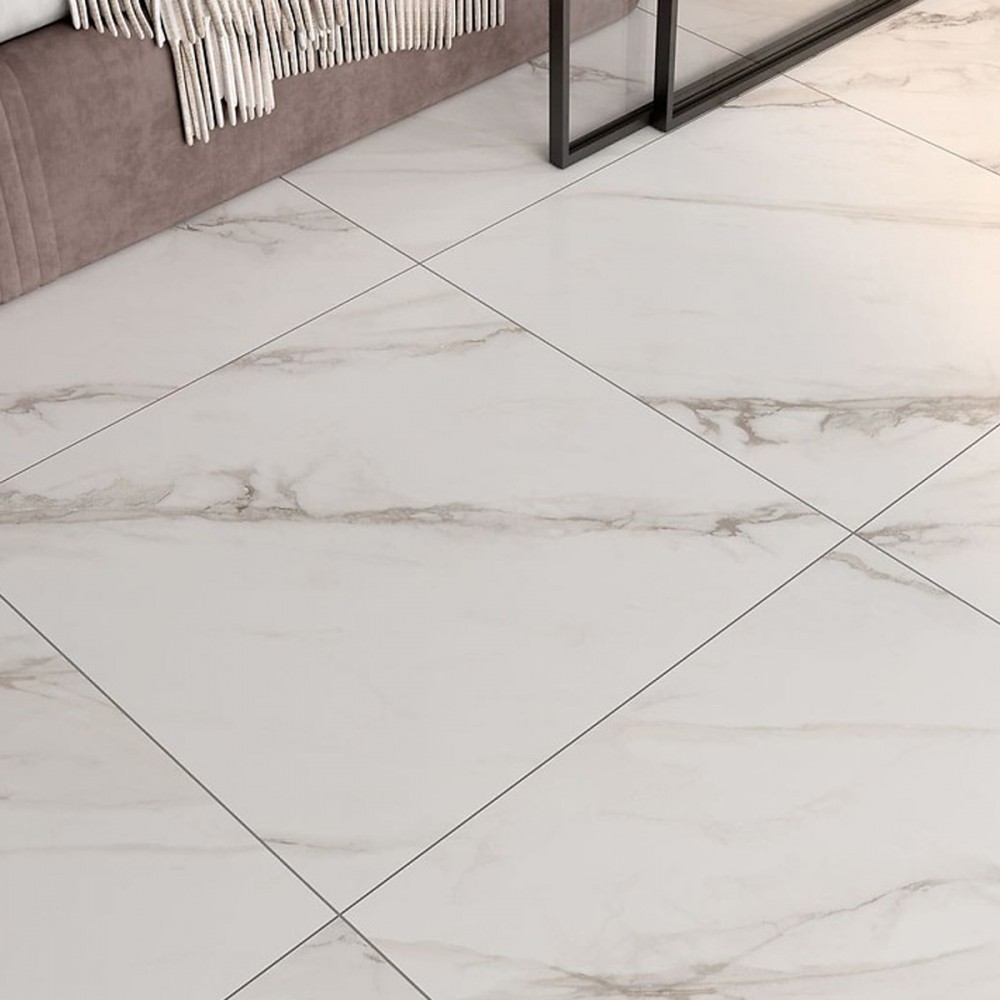 Керамогранит Cersanit Riviera White Satin Rect 59,8x59,8 см