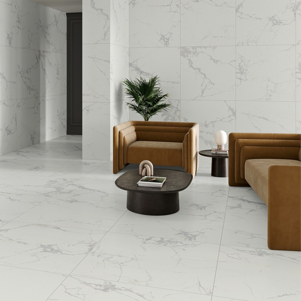 Керамогранит Almera Ceramica (Spain) P.E. Faraya White Sat Rect 100х100 См