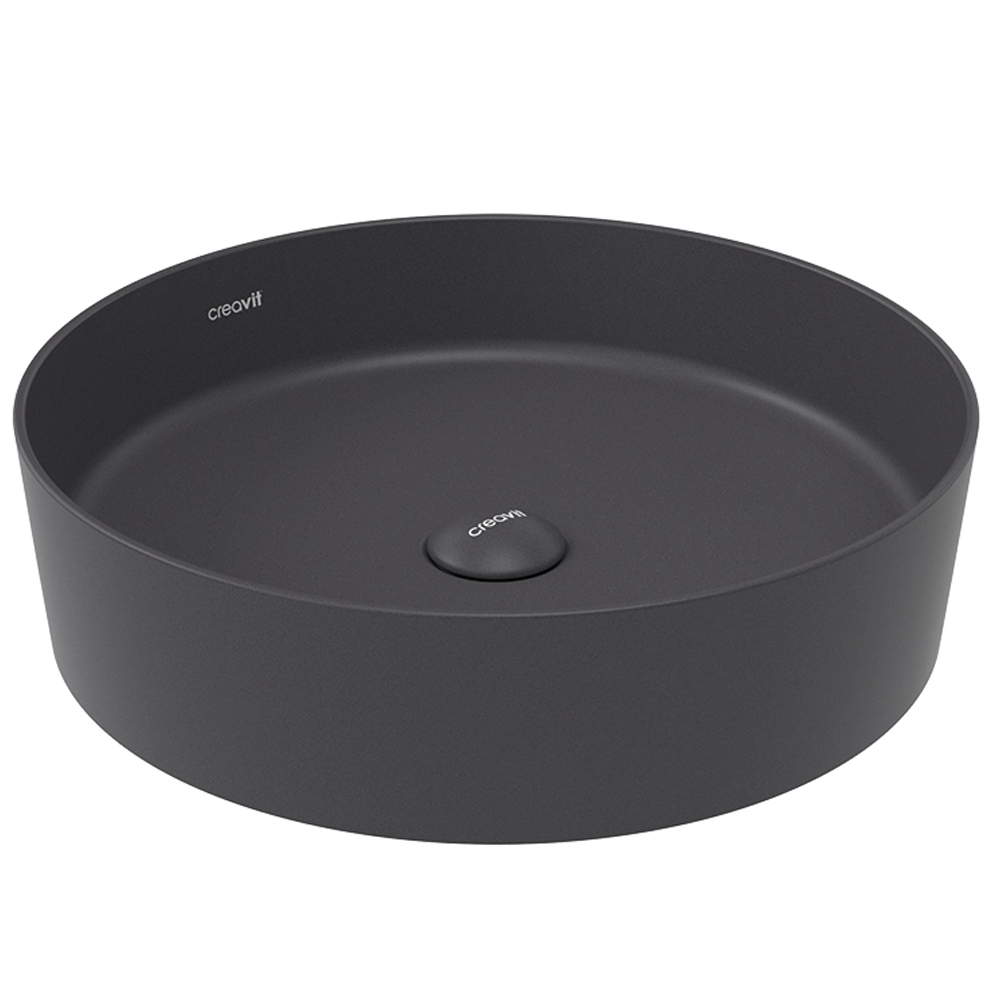 Раковина Creavit Loop Round LP145-00AM00E-0000 45 см цвет антрацит матовый