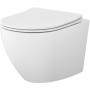 Унитаз подвесной Mito Desse SET C502 с дюропластовым сиденьем soft close, белый