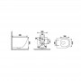 Унитаз подвесной Mito Desse SET C502 с дюропластовым сиденьем soft close, белый