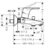 Смеситель для ванны Hansgrohe Focus E2 31940000