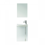 Комплект мебели Royo Elegance 122910 зеркало 45 см + тумба с раковиной подвесная 45 см белый