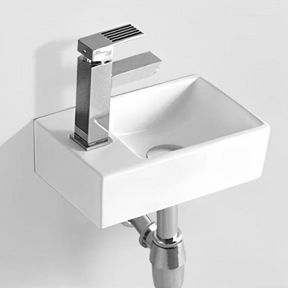 Раковина Devit Linea 180300R подвесная/мебельная 300х180 см, 1 отверстие под смеситель справа, белый глянец