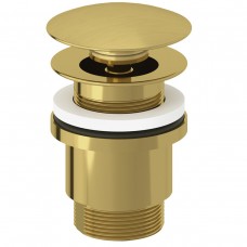 Донний клапан для раковини Kludi Plus 10426N0-00 push open, брашоване золото Донний клапан для раковини Kludi Plus 10426N0-00 push open, брашоване золото
