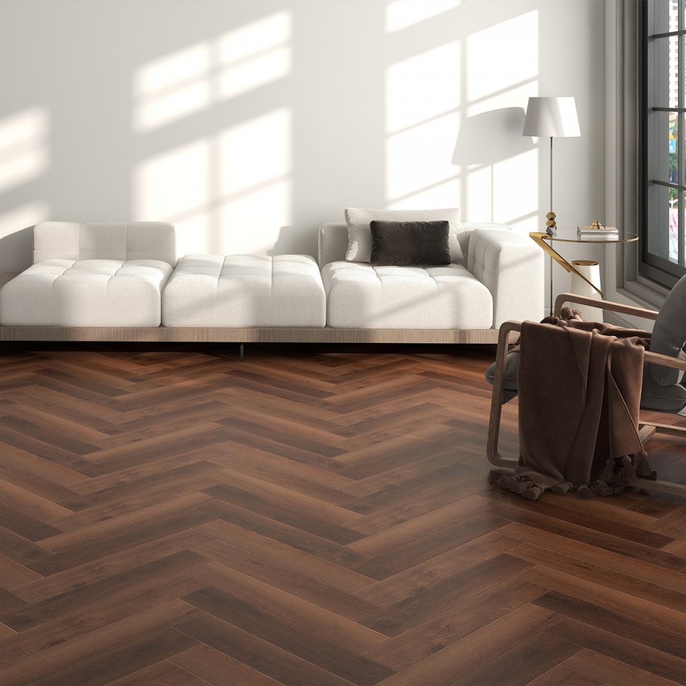 Виниловое покрытие Floorex Paris SPC Click Herringbone елка 610x110x6 мм