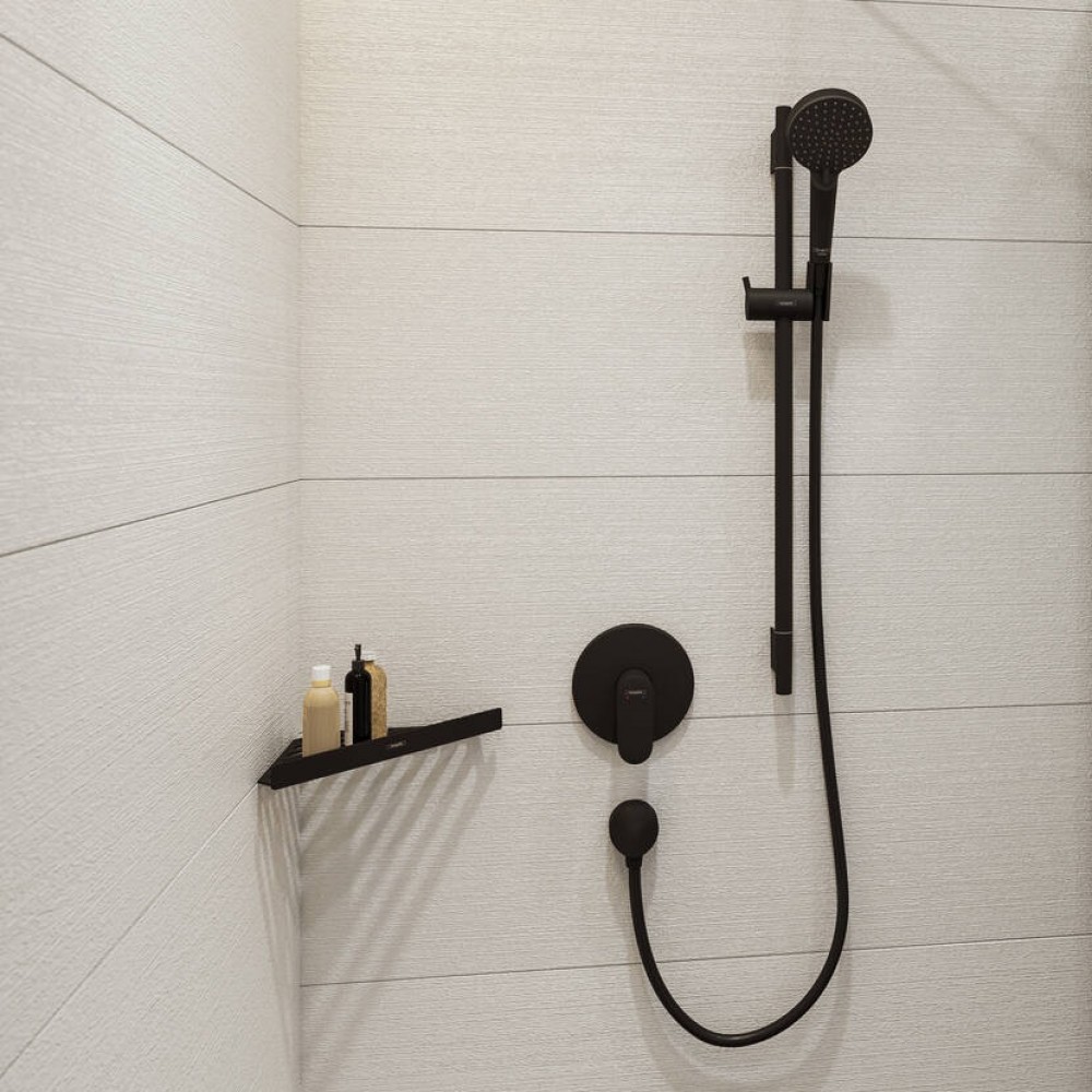 Полка Hansgrohe AddStoris 41741670 угловая, черный матовый