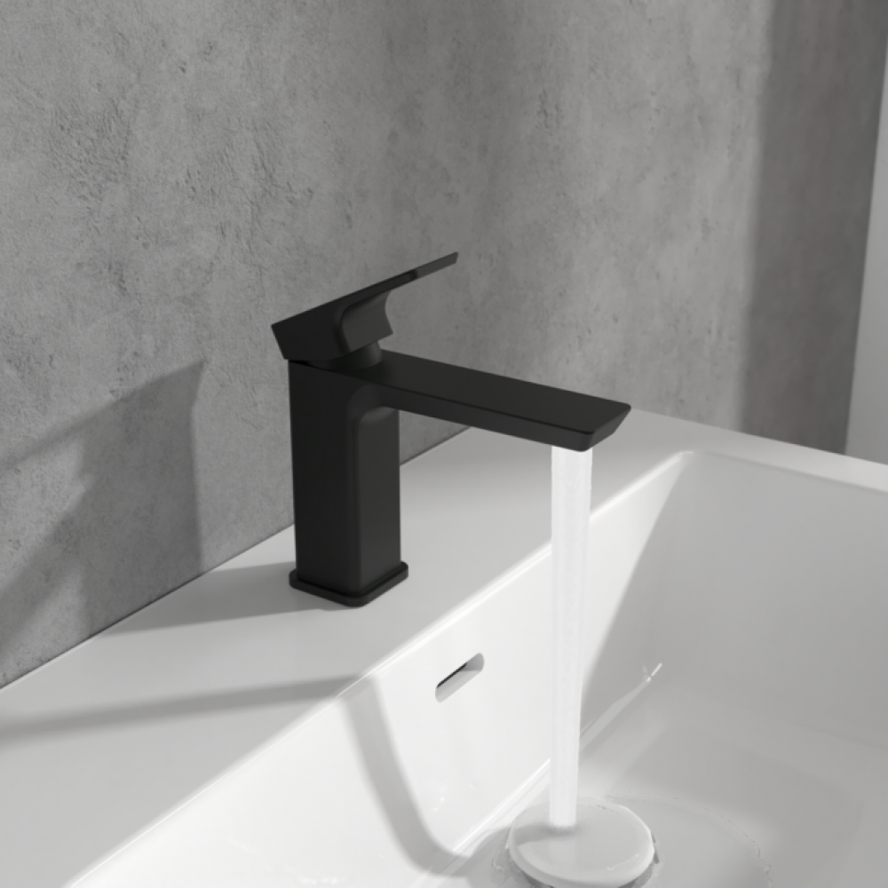 Смеситель для раковины Villeroy&Boch Subway 3.0 TVW112003000K5 черный матовый