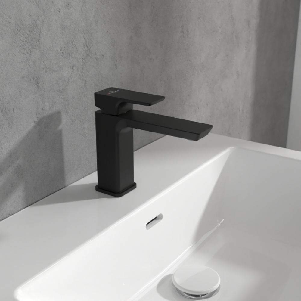 Смеситель для раковины Villeroy&Boch Subway 3.0 TVW112003000K5 черный матовый