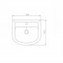 Раковина Kolo Proxy 102950UA 50 см с переливом