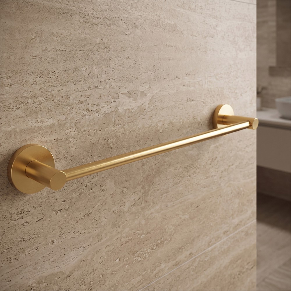 Держатель для полотенец Devit Flow DFL21010101BG, 600 мм, цвет Brushed Gold PVD
