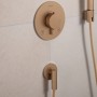 Шланговое подключение Hansgrohe FixFit Fine S 28882140 матовая бронза