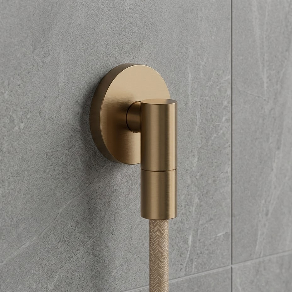Шланговое подключение Hansgrohe FixFit Fine S 28882140 матовая бронза