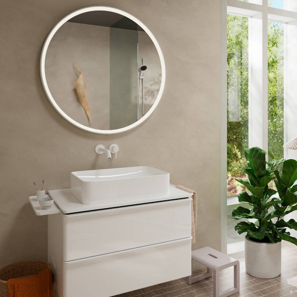 Смеситель скрытого монтажа для раковины Hansgrohe Tecturis S 73351700 22,5 см белый матовый (наружная часть)
