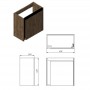Тумба с раковиной Devit Small 063050B, 50 см, черный
