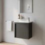 Тумба с раковиной Devit Small 063050B, 50 см, черный