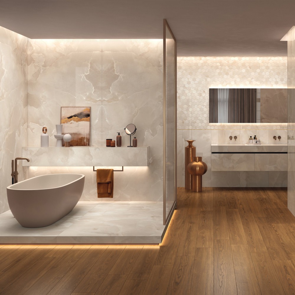 Керамогранит Mirage Onyce Coconut ON 01 PRL SQ 60x120 см