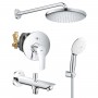 Душевая система скрытого монтажа Grohe Eurosmart UA26415SC11 3 потребителя, хром