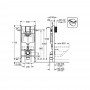 Инсталляция для унитаза Grohe Rapid SL 3873200A 4-в-1 с клавишей Skate Cosmopolitan хром