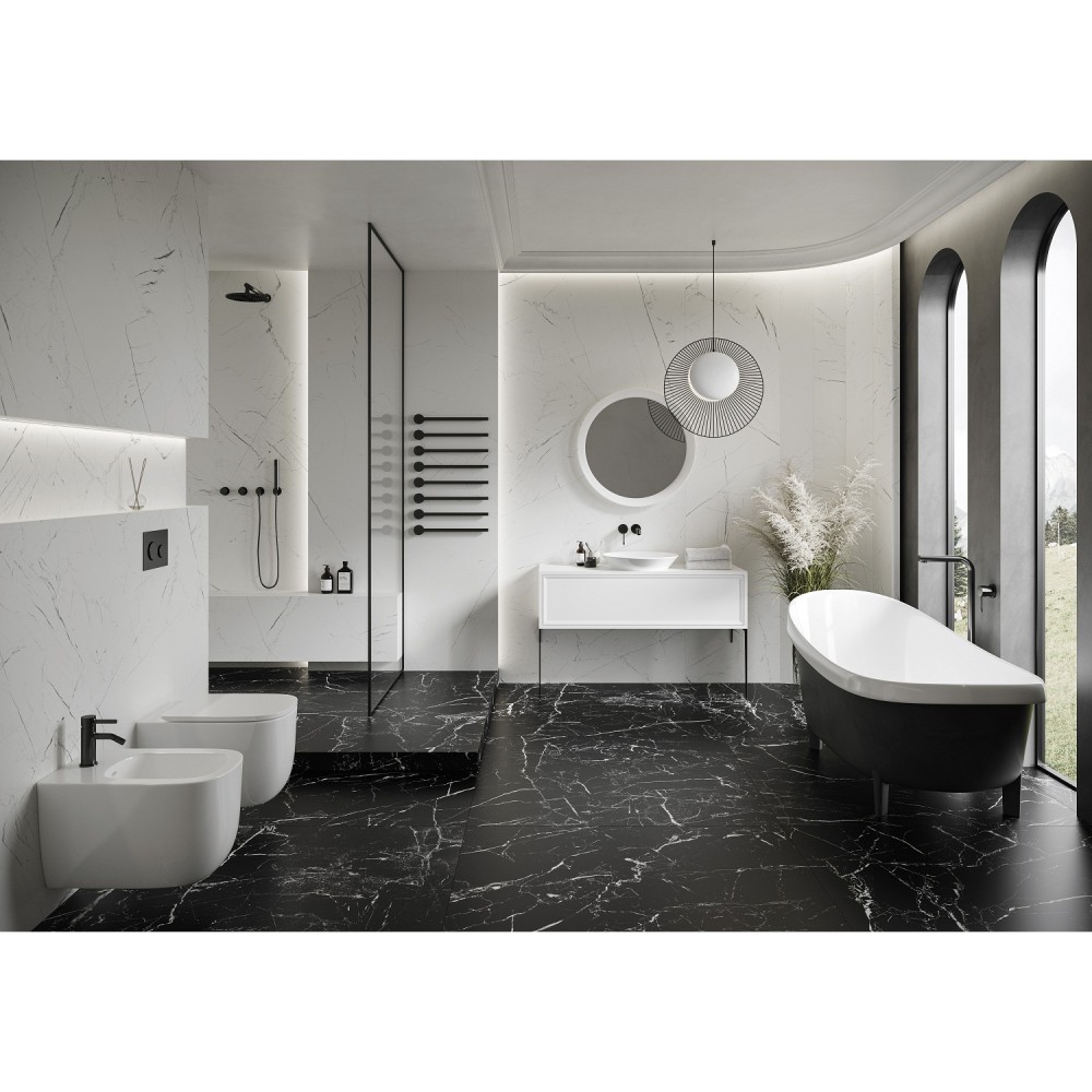 Керамогранит Cerrad Gres Marmo Marroc Black Rect 79,7x79,7 см