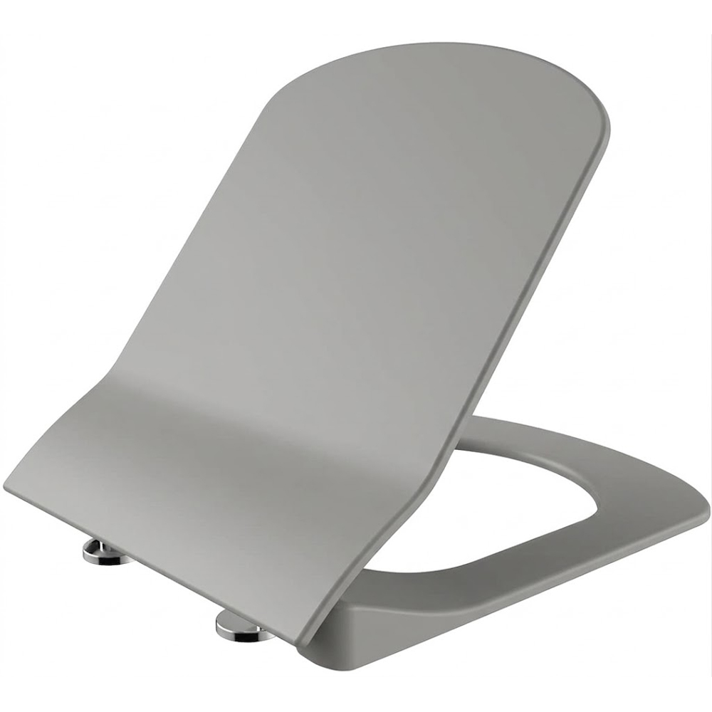 Унитаз подвесной Creavit Elegant EG321-11CG00E-0000 безободковый с крышкой Soft Close KC1103.01.1800E цвет Cool Grey