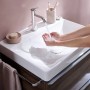 Смеситель для раковины Hansgrohe Tecturis S 73310000 с донным клапаном, хром