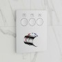 Смеситель скрытого монтажа для ванны/душа Devit Flow D114134010021C на 3 потребителя с термостатом, хром