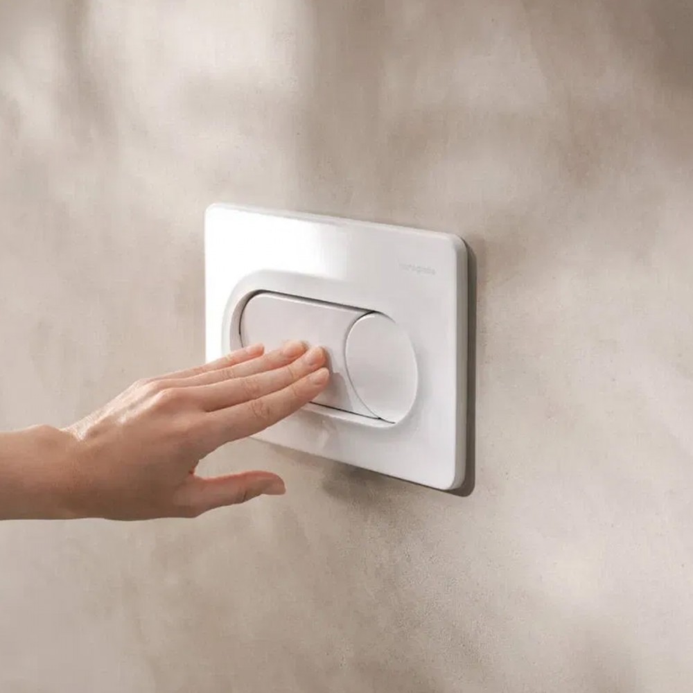 Клавиша смыва Hansgrohe iFrame Original S 66002450 белый глянец