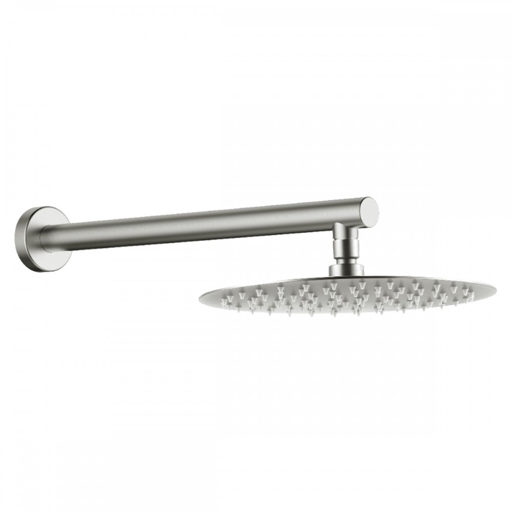 Душевая система скрытого монтажа Devit Flow D117124011111BN с термостатом, brushed nickel