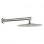 Душевая система скрытого монтажа Devit Flow D117124011111BN с термостатом, brushed nickel