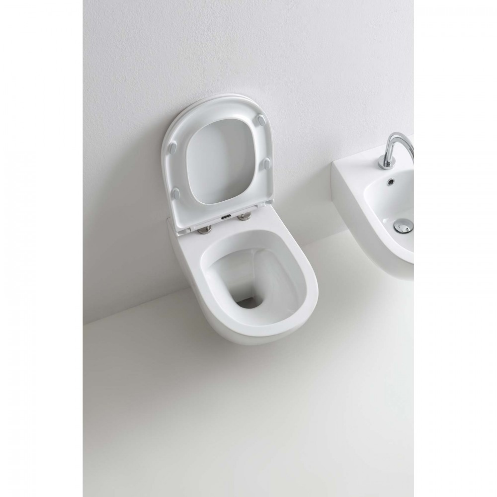 Унитаз подвесной Kerasan Aquatech 3714 01 с крышкой 3791 01