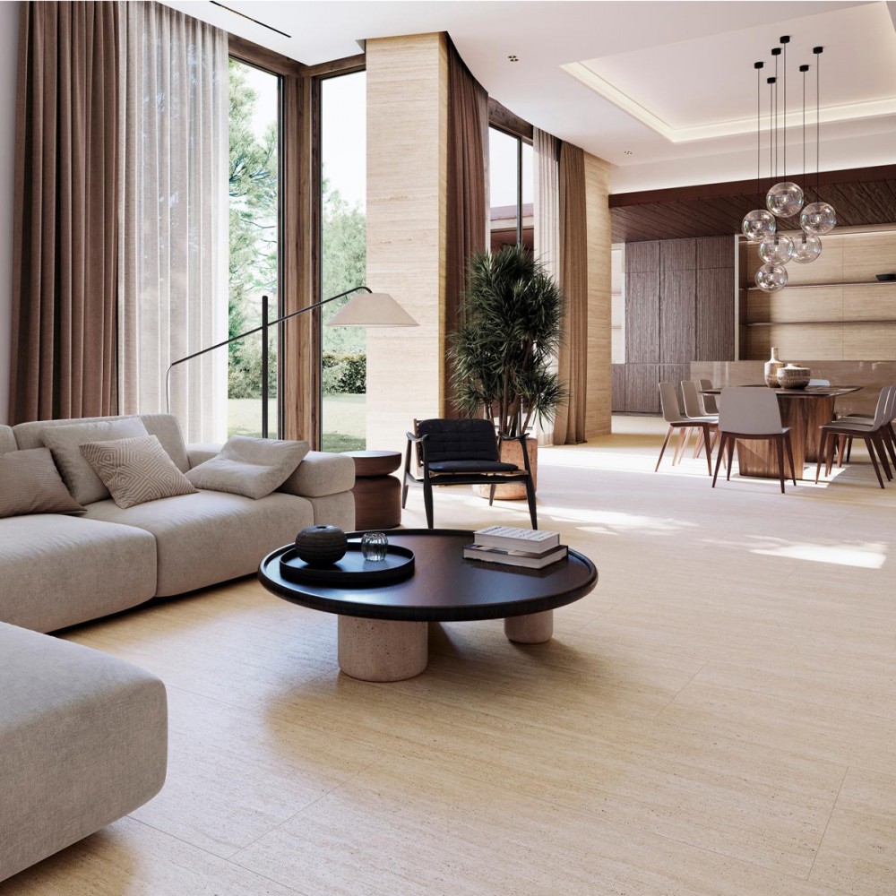 Керамогранит Porcelanosa 100362300 Taranto Marfil L 59,6x120(A) см