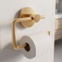 Держатель для туалетной бумаги без крышки Devit Flow DFL41000601BG, цвет Brushed Gold PVD