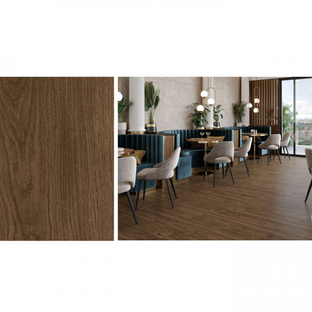 Керамогранит Cersanit Charmwood Brown Mat Rect** 19,8x119,8 см