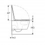 Унитаз подвесной Geberit Smyle Square 503.171.00.1 TurboFlush, с сиденьем Softсlose, QuickRelease (Sandwich)