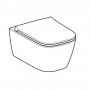 Унитаз подвесной Geberit Smyle Square 503.171.00.1 TurboFlush, с сиденьем Softсlose, QuickRelease (Sandwich)