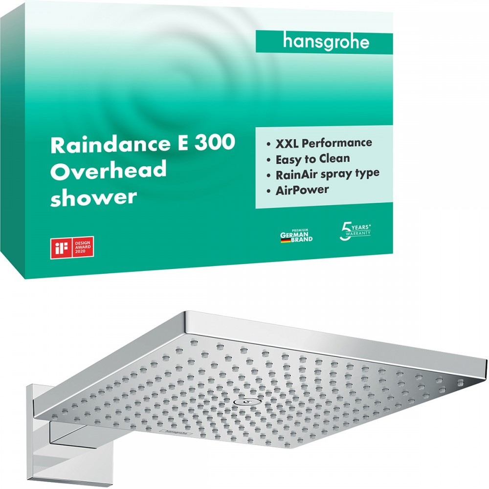 Верхний душ Hansgrohe Raindance E 26238000 300 мм