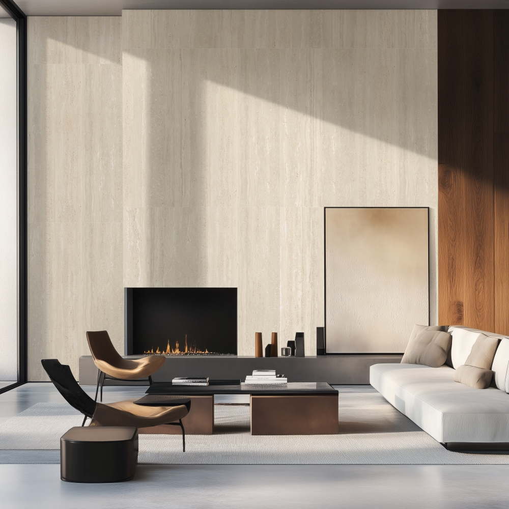 Керамогранит Almera Ceramica-2 YAT12P1682 Travertino Beige 120х120 см