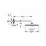 Верхний душ Grohe Rainshower 22121KF0 с кронштейном, 1 режим струи, черный