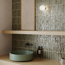 Керамограніт Ceramica Deseo Deco River Green 32x62.5 см
