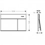 Клавиша смыва Hansgrohe iFrame Element E 66003670 черный матовый